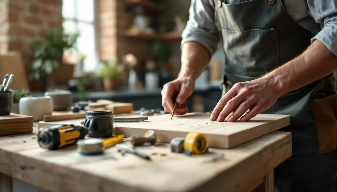 Kitchen Renovation Costs UK 2026 — A UK kitchen fitter installing cabinetry in a contemporary home, tools and mater